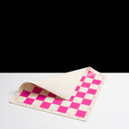 Tournament pink chess board folded