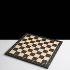 50cm Black Wooden Chess Board - With Letters & Numbers