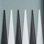 45cm/18inch Leather Backgammon Set - Gray