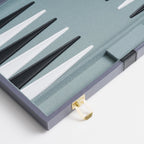 45cm/18inch Leather Backgammon Set - Gray