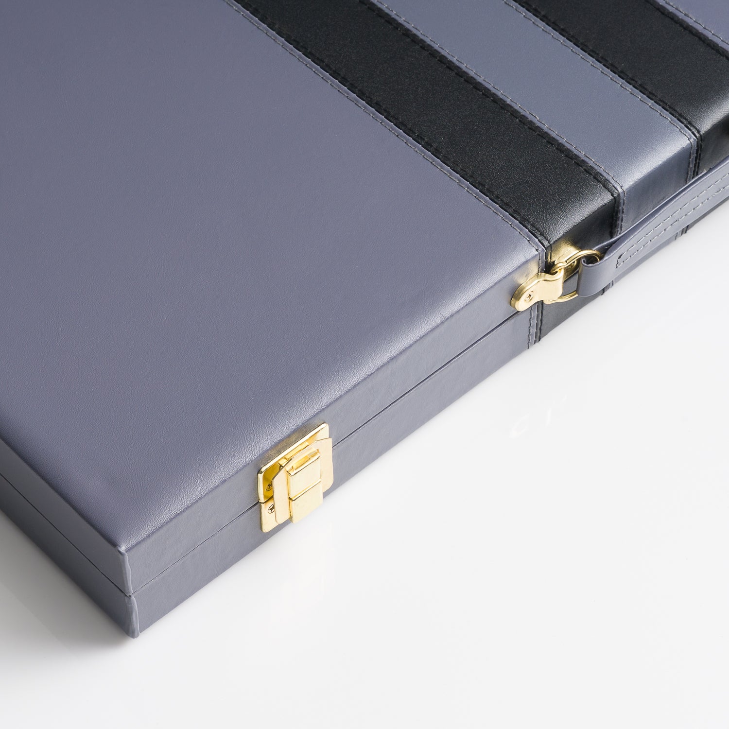 45cm/18inch Leather Backgammon Set - Gray