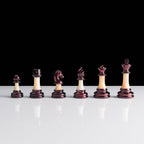 Metal-Ceramic Composite Chess Pieces - Modern Style - King Height 95mm