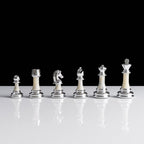 Metal-Ceramic Composite Chess Pieces - Modern Style - King Height 95mm