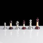 Metal-Ceramic Composite Chess Pieces - Modern Style - King Height 95mm