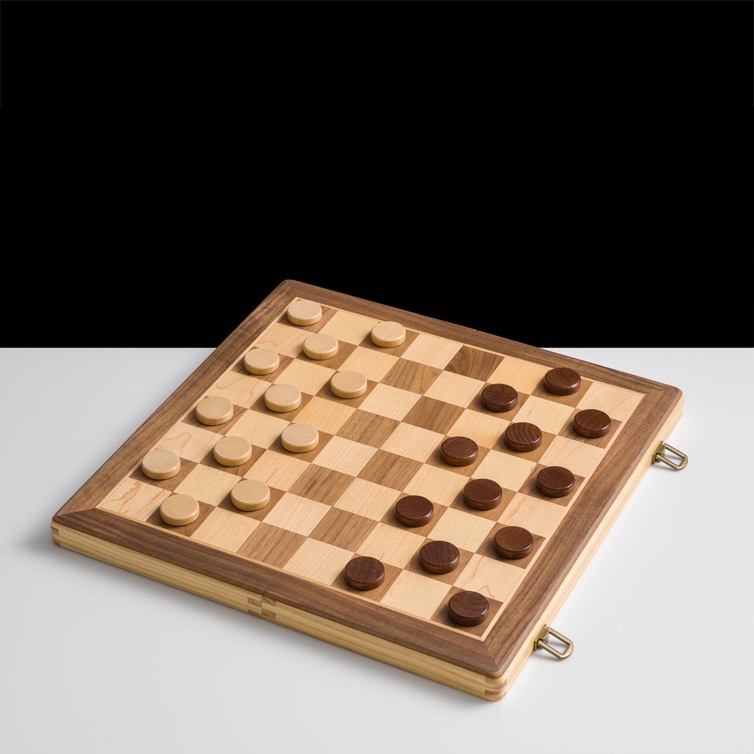 ChessLand Premium 38cm Magnetic Wooden Chess Set with Checkers