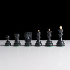 Black & White Chess Pieces - Zagreb Style - King Height 95mm