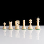 Black & White Chess Pieces - Zagreb Style - King Height 95mm